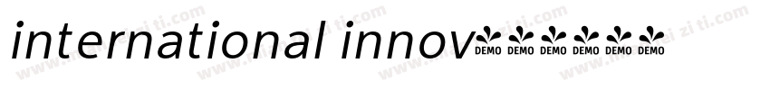 international innov字体转换